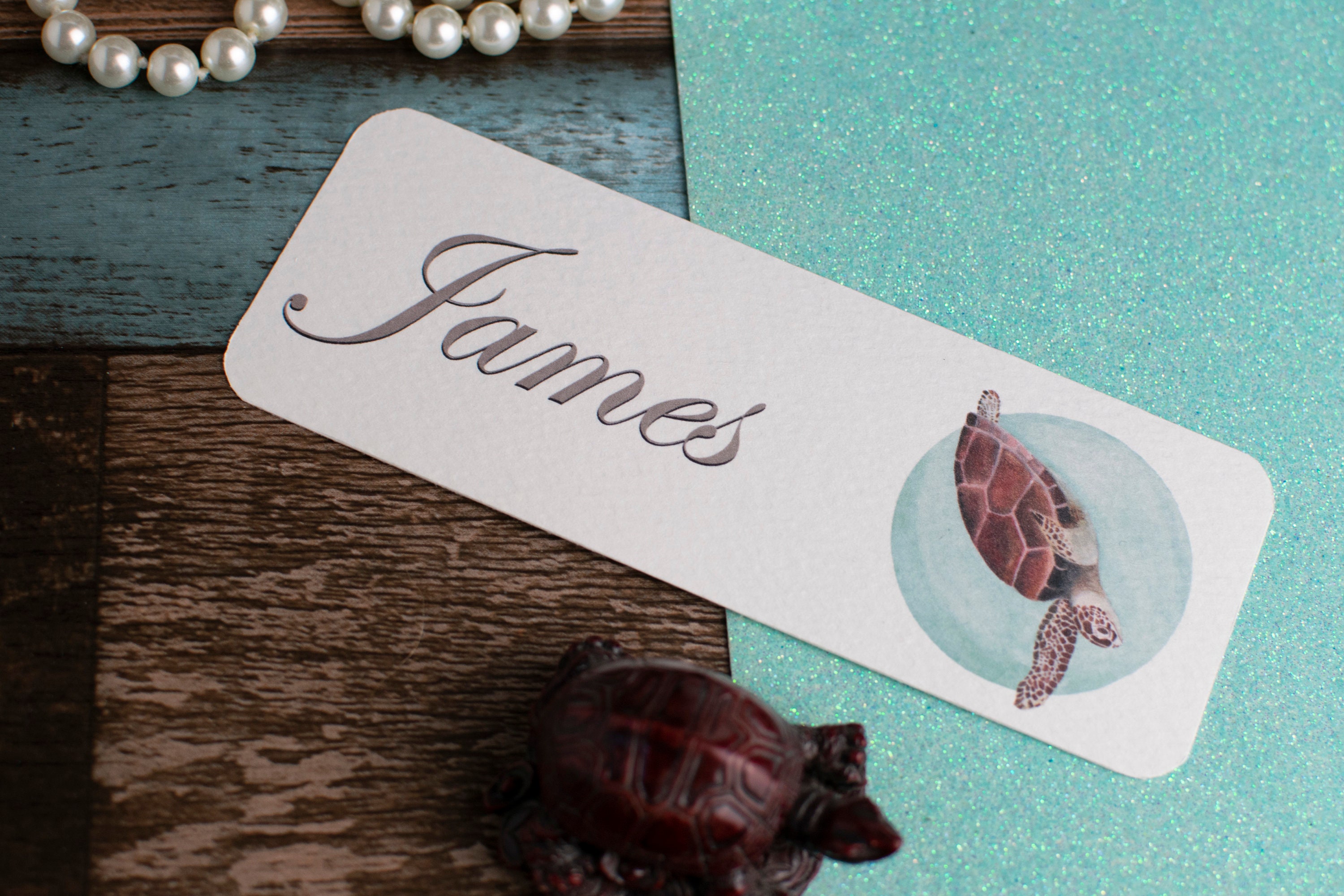 Customisable Bookmark Sea Life Marine Animals Print | Etsy