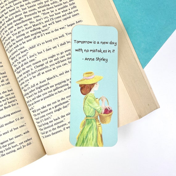 Anne of Green Gables Bookmark: Coloured Pencil Art, "Tomorrow is a New Day..."