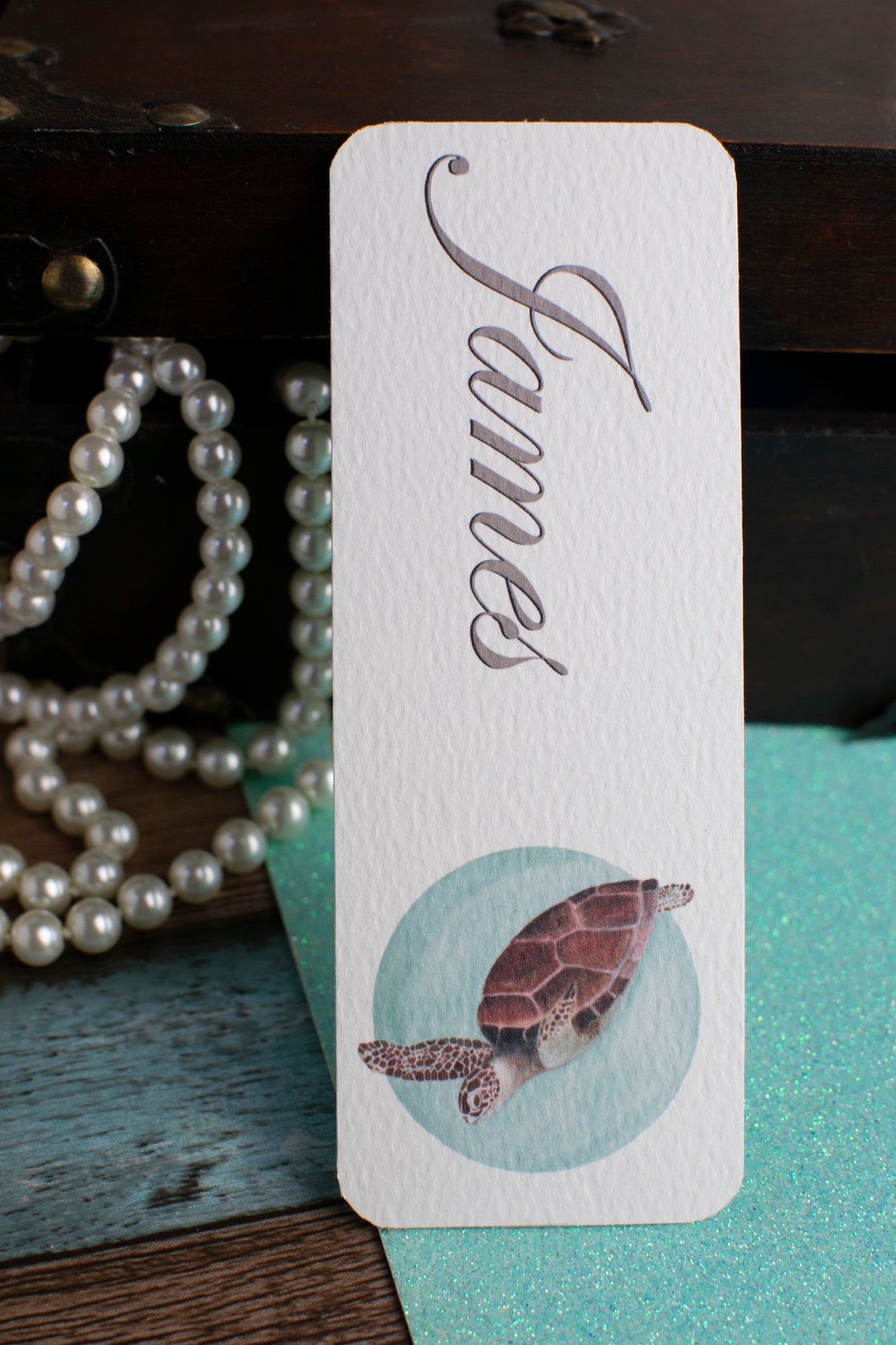 Customisable Bookmark Sea Life Marine Animals Print | Etsy