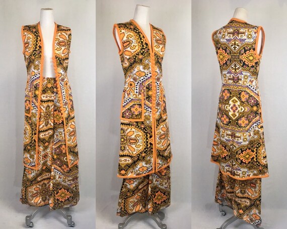 1960s Vintage Joy's Boutique Psychedelic Suit Set,