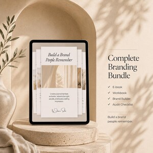 Brand Strategy Workbook & Guide | Entrepreneur Branding Bundle (Digital Download)