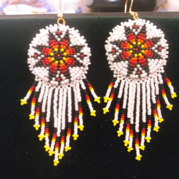 morningstar earrings, native american earrings