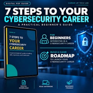 Cybersecurity Career Guide PDF, SOC Analyst Roadmap for Beginners, Entry Level Cyber Security eBook, Resume and Skills Guide