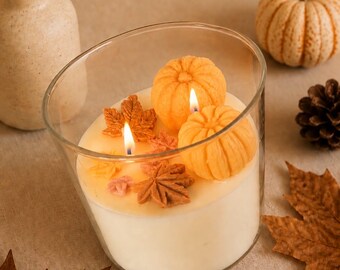Pumpkin Patch Candle | Handmade Autumn & Halloween Candle | Seasonal Pumpkin Candle | Cosy Home Decor | Fall Gift