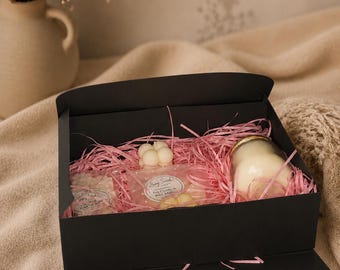 Handmade Candle Gift Set | Soy Wax Candle & Wax Melt Bundle | Bubble Candle Gift Box | Birthday Gift for Her | Home Fragrance UK