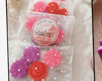 Spring Bouquet Wax Melts | Handmade Floral Soy Wax Melts | Rose & Daisy Scented Wax Tarts | Highly Scented Home Fragrance | Gift for Her