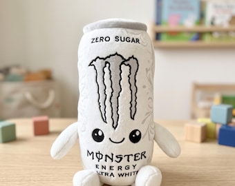 Muñeco de peluche de bebida energética, lata de peluche kawaii de 22 cm, regalo para decoración de escritorio