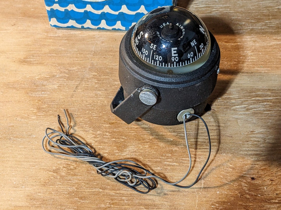 Vintage Airguide Marine Compass 88B in Box With Instructions Etsy