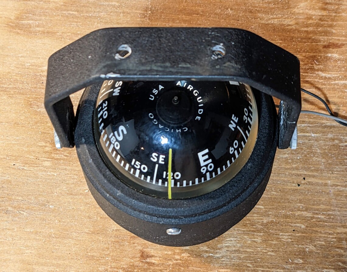 Vintage Airguide Marine Compass 88B in Box With Instructions Etsy