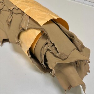 Italian Beige Lambskin Leather Hide, Soft Genuine Leather for Bags, Jackets, Craft