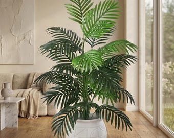 Konstgjord Arecapalm – Modern tropisk dekoration – Minimalistisk konstgjord träd