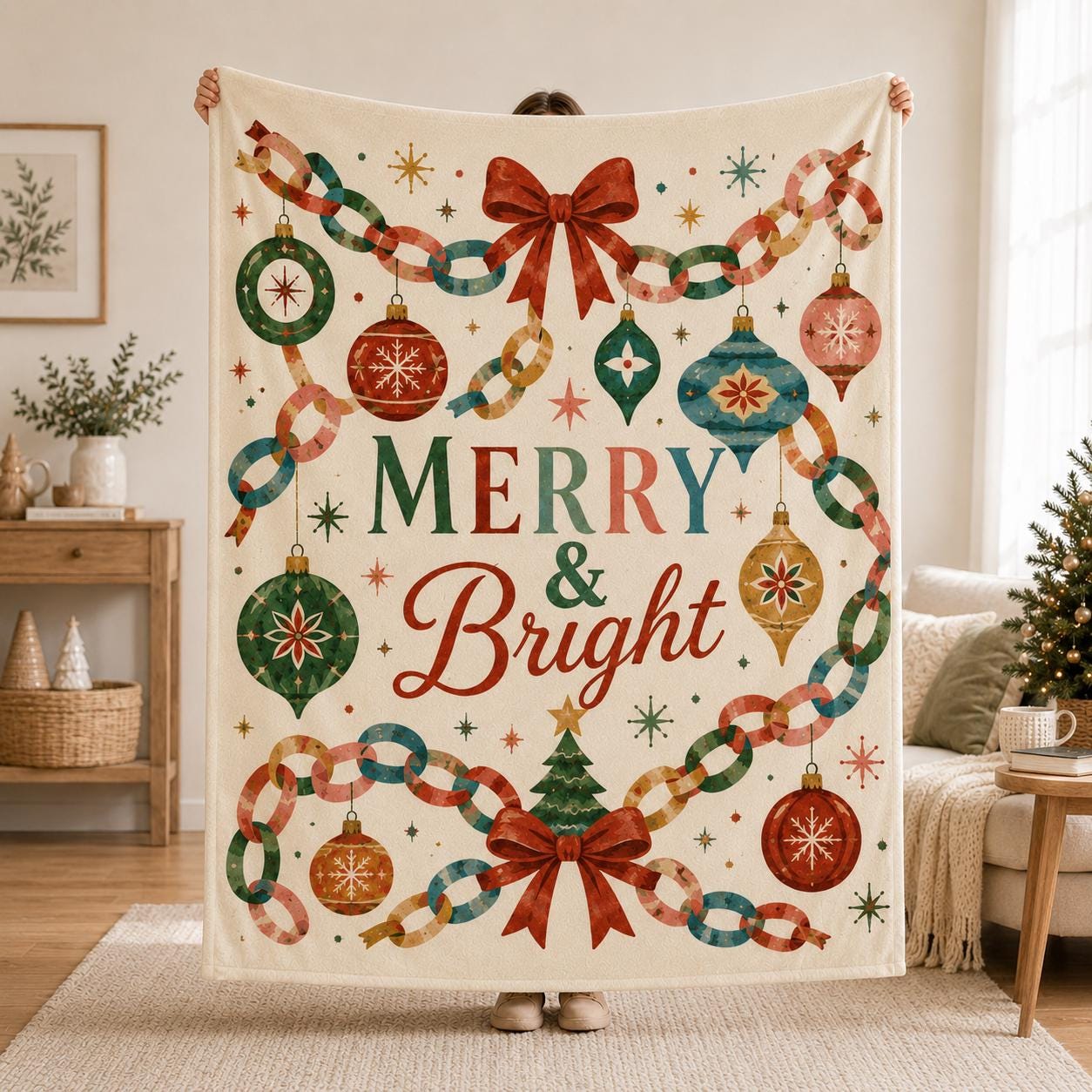 Retro Christmas Blanket - Etsy - Page 2