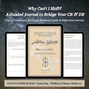 Ultimate Reality Shifting Guide, Blockage Reading, Desired Reality Method, Subconscious Reprogramming, Complete Beginner, Same Day PDF