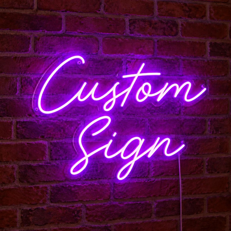 Personalized Neon Sign, Custom LED Name Light for Room & Wall ...
