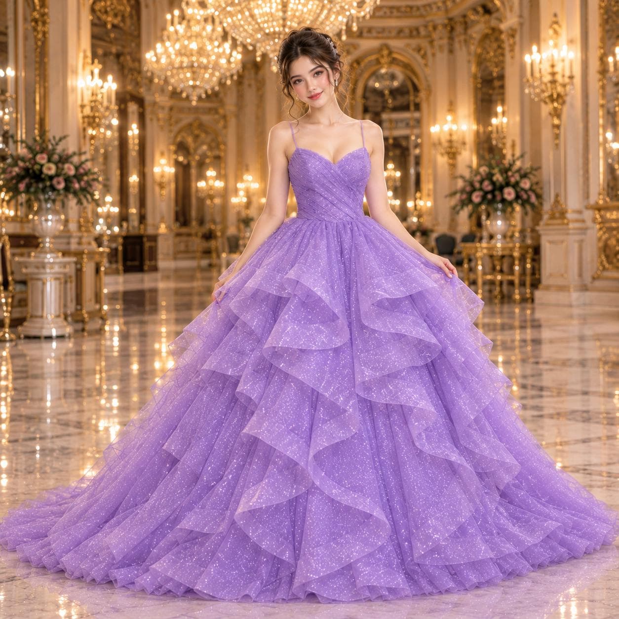 Purple fluffy dress - Etsy 日本