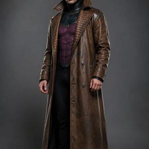 Gambit Inspired Leather Coat – Marvel Superhero  Cosplay