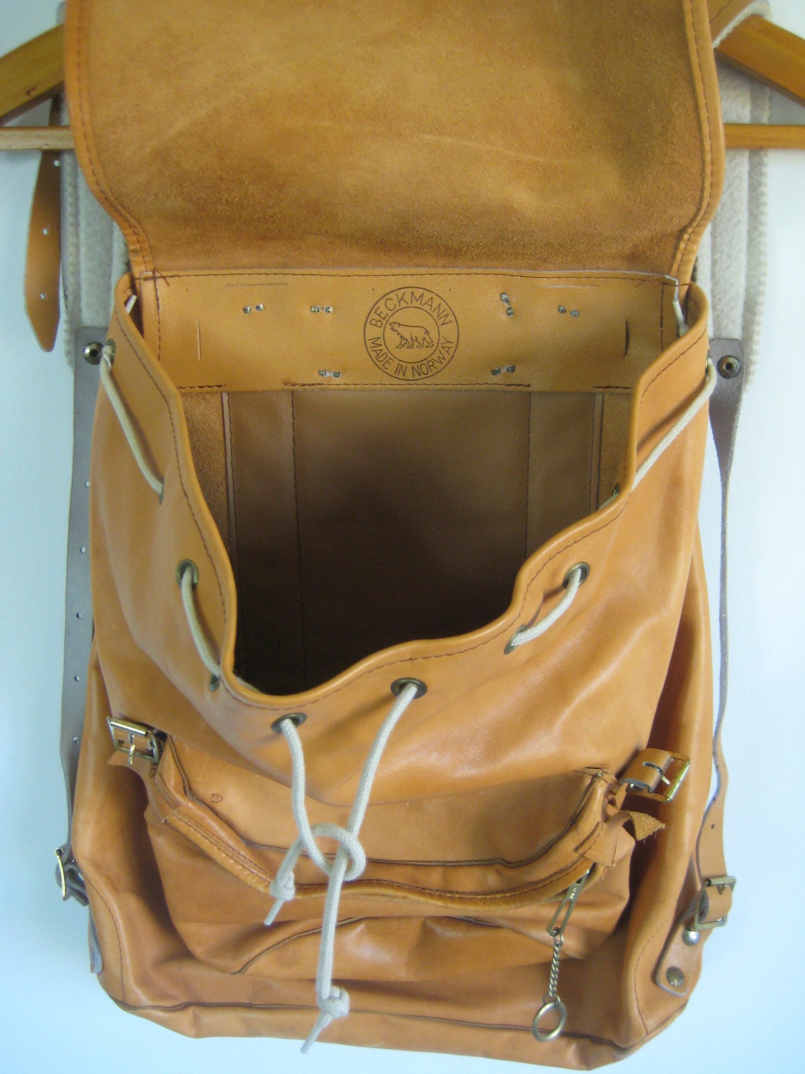beckmann leather backpack