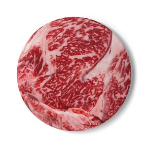 Raw Marbled Steak Ceramic Coaster | Meat Pattern Drink Mat