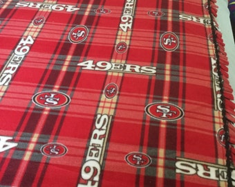 49Ers San Francisco Fleece Tie Blanket