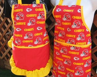 Kansas City Chiefs Football Team Aprons.