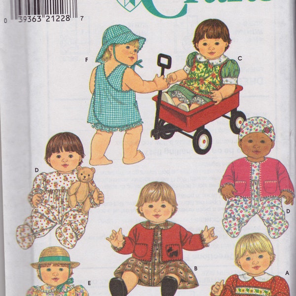 Pattern Wardrobe for Baby Dolls, Simplicity Crafts 7992