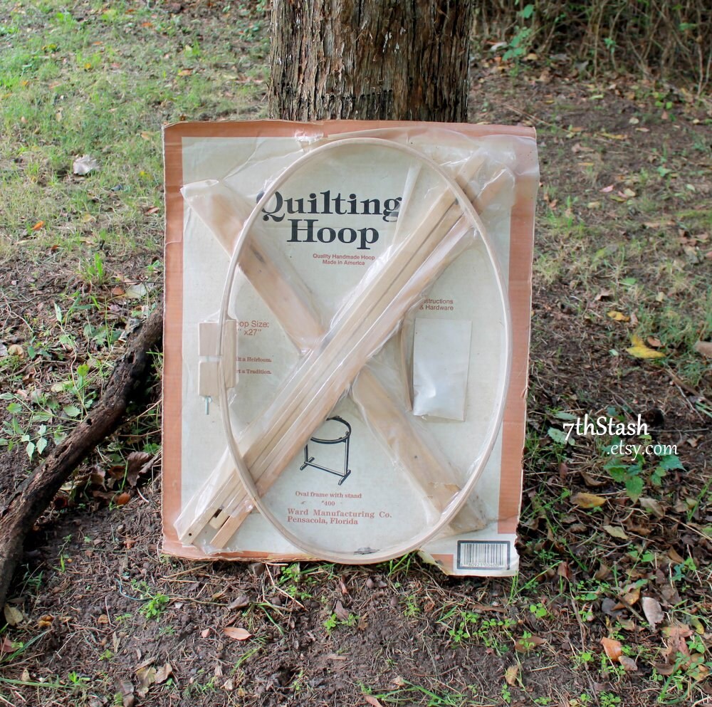 Ward's Quilting Hoop Oval Frame with Floor Stand Etsy