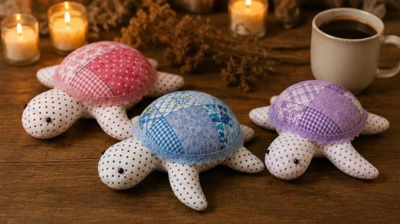 Patron de couture de tortue marine patchwork | Tutoriel pour peluche (téléchargement PDF) image 4