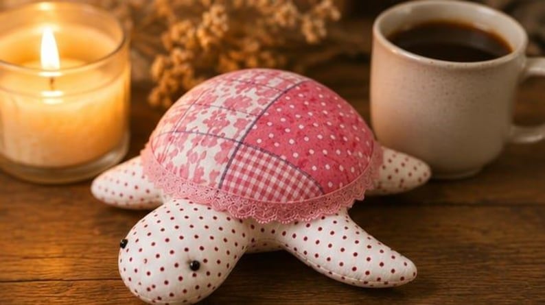 Patron de couture de tortue marine patchwork | Tutoriel pour peluche (téléchargement PDF) image 2