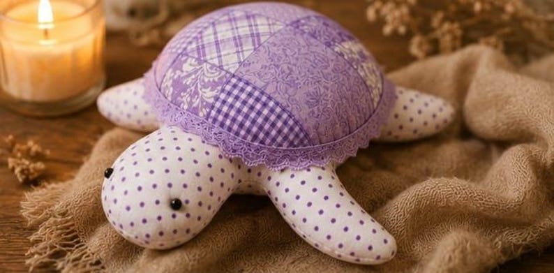 Patron de couture de tortue marine patchwork | Tutoriel pour peluche (téléchargement PDF) image 5