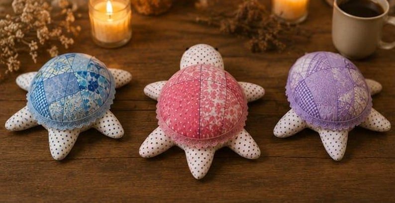 Patron de couture de tortue marine patchwork | Tutoriel pour peluche (téléchargement PDF) image 3