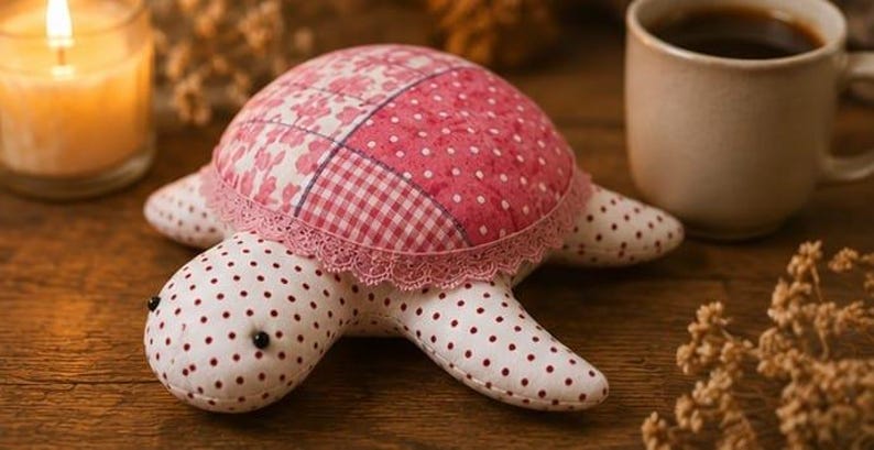 Patron de couture de tortue marine patchwork | Tutoriel pour peluche (téléchargement PDF) image 6