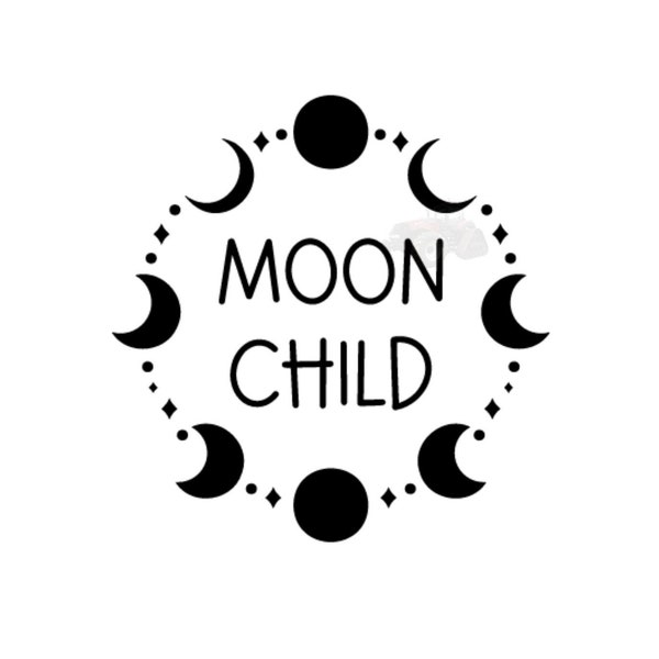 Moon Child, Moon Decor, Moon SVG, Moon Phase