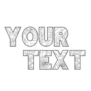 Name Coloring Page, Name Coloring, Wedding Coloring page, family reunion, School Coloring page