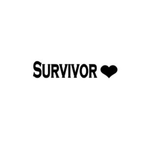 Survivor Decal, awareness, laptop sticker, water bottle sticker