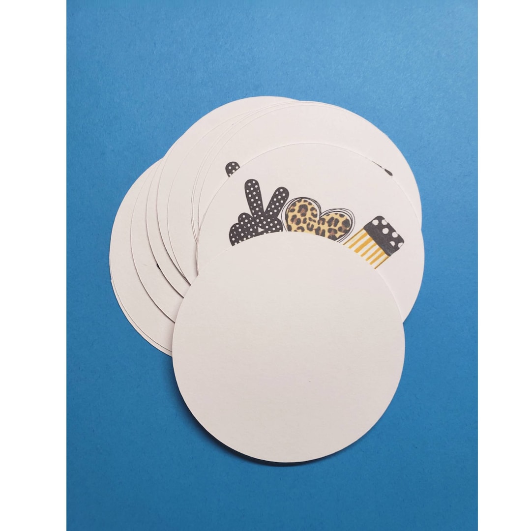 Cardstock Circles, Freshie Supply, Freshies, Business Supplies Etsy