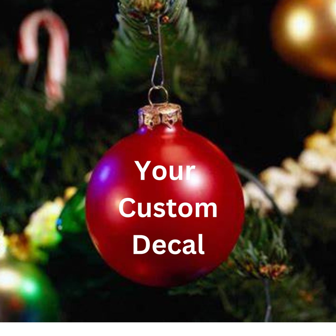 Christmas Ornament Decals 