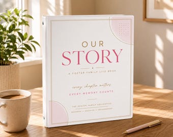 Printbaar Levensboek voor Pleegkinderen | Roze Editie Herinneringsboek voor Pleegkinderen, Levensverhaalboek, Adoptieherinneringsboek, Alles over mij-pagina's