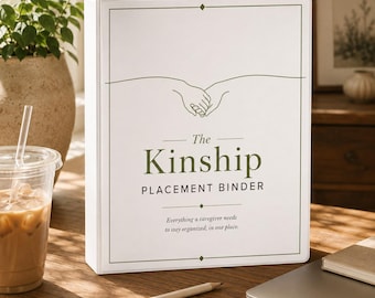 Printbare map voor plaatsing binnen de familie: een handige organizer voor grootouders die kleinkinderen opvoeden, familieleden die voor hun kleinkinderen zorgen, en een gids voor voogdij en zorg binnen de familie.