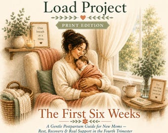 Postpartum Guide for New Moms, The First Six Weeks, Fourth Trimester Recovery Plan, New Mom Gift, Baby Shower Gift, Digital Download