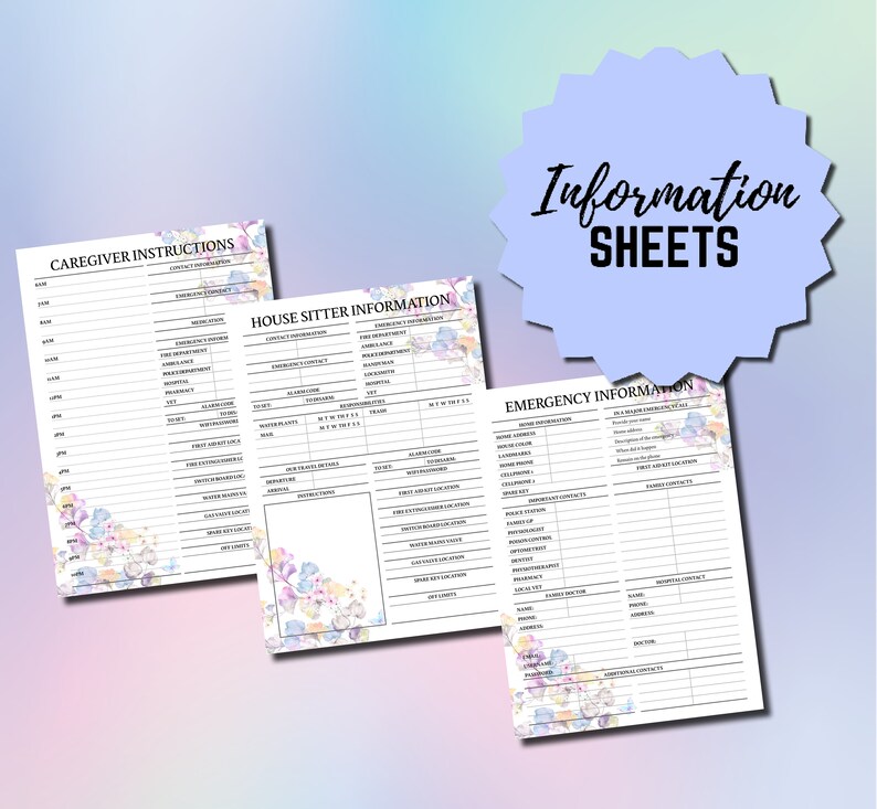 Medical Planner Medical Printable Healthcare Planner Etsy