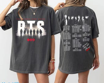 BTS Arirang World Tour 2026/27 Shirt, The Kings Are Back Kpop Merchandise, BTS Konzert-T-Shirt, Vintage Band Grafik-Shirt, Geschenk für K-Pop-Fans
