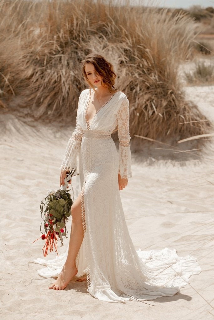 boho alternative wedding dress