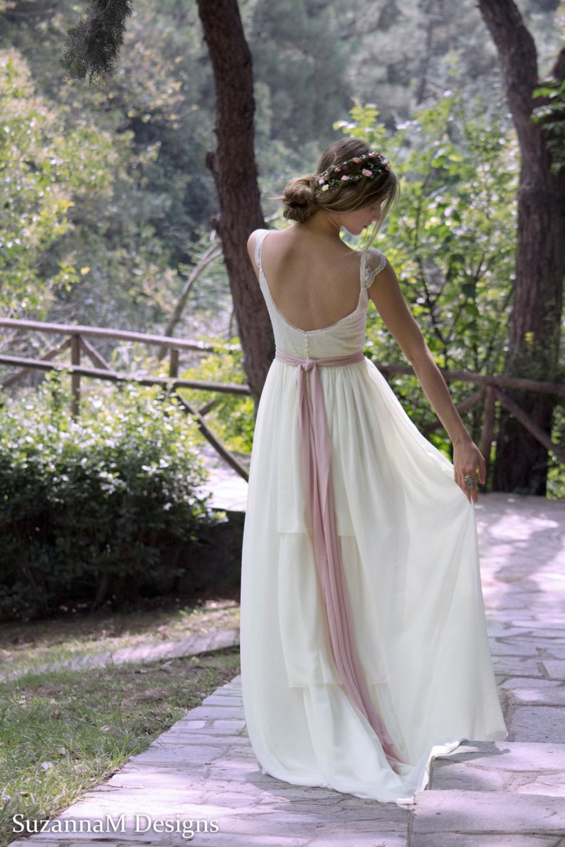 Wedding Dress Gypsy Wedding Dress Long Bridal Gown Boho Etsy