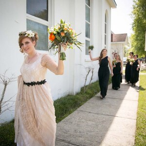 Boho Ivory Lace Long Brides Wedding Dress, Bohemian Wedding Dresses, Boho Bridal Dress, Boho Bridal Gown, Boho Summer Bohemian Wedding Gown image 4