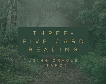 Personalisierte Tarot- und Orakel-Lesung | Deutung mit 3–5 Karten | Digitales PDF