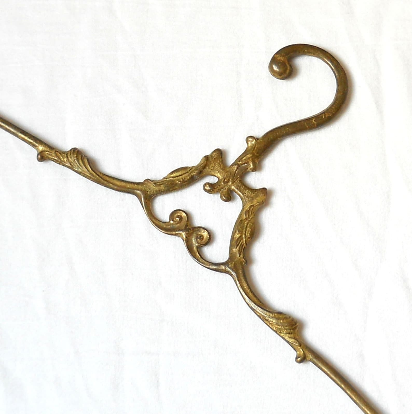 2 antique brass clothes hangers vintage coat hanger antique Etsy