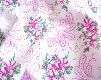 cottage style french fabric antique violet floral fabric farmer style fabric quilting patchwork fabric 158