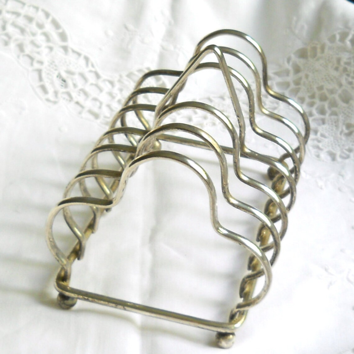 Vintage toast rack silver plated toast rack shabby chic Etsy