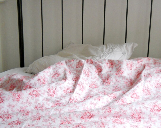 Antique French Duvet Cover Vintage Red Roses Vintage Etsy
