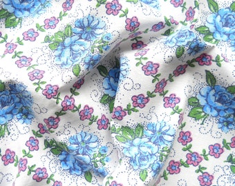 vintage french floral fabric vintage fabric patchwork quilting pillowcases antique fabric 129